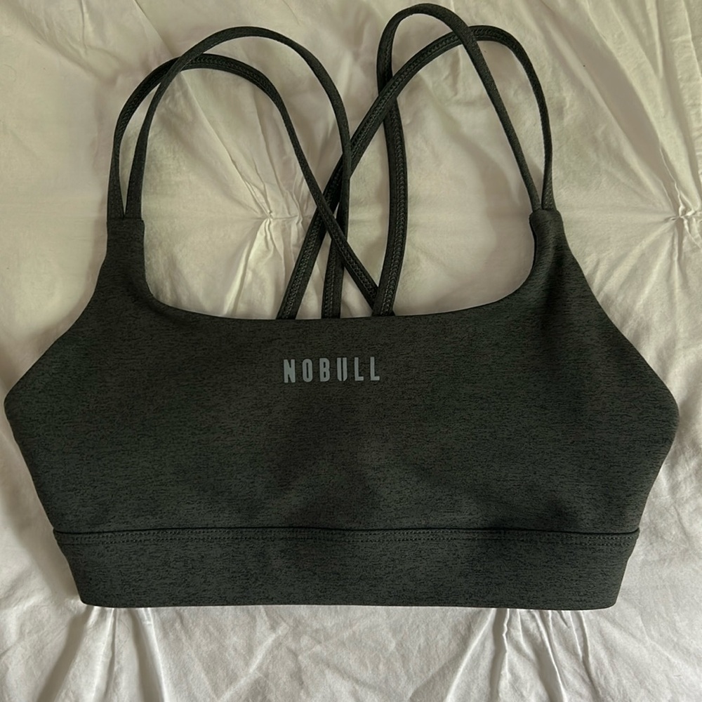 Grey NOBULL sports bra